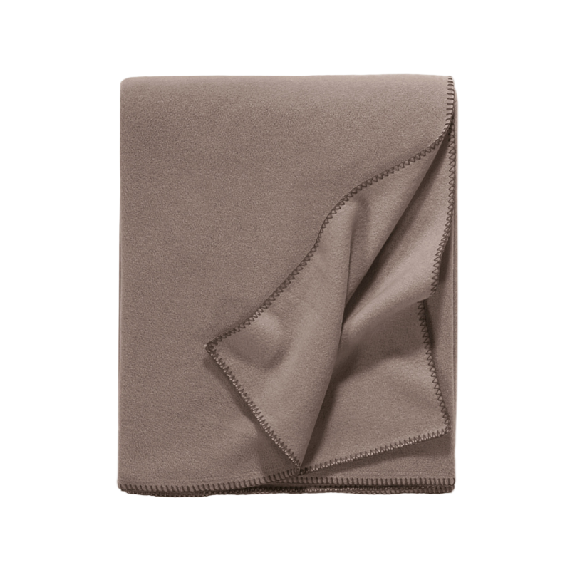 Fleece Decke "Tony" 160x200 cm - Nutria