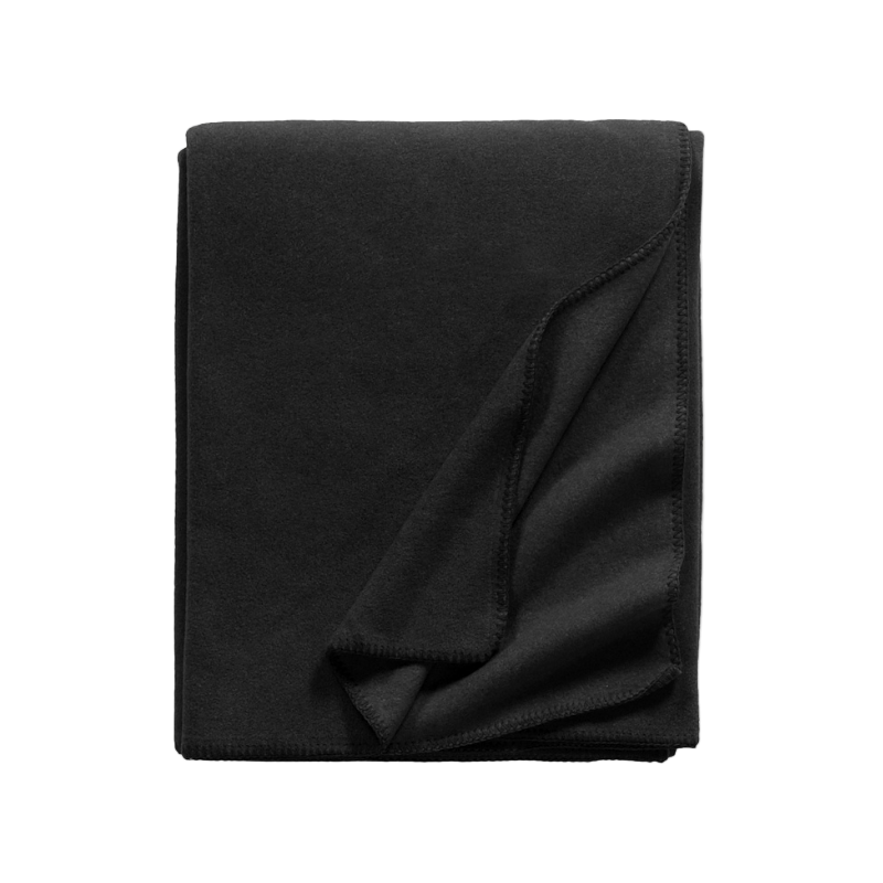Fleece Decke "Tony" 160x200 cm - Schwarz