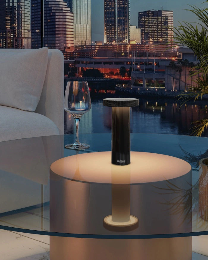 LED Tischlampe "Volume" - Schwarz