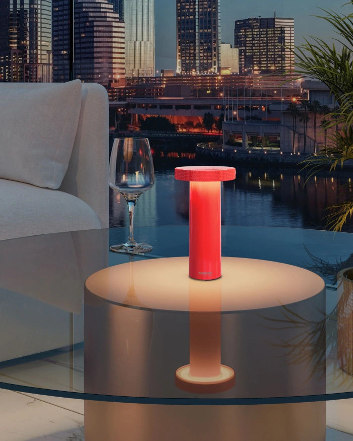 LED Tischlampe "Volume" - Neon Orange