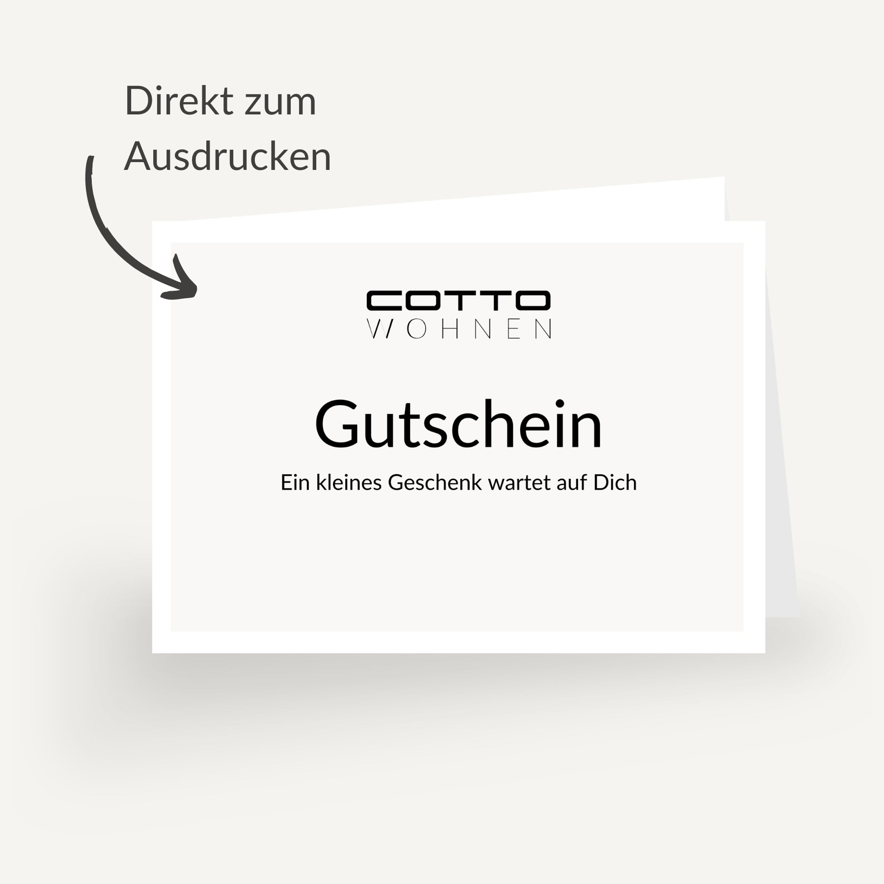 Gutschein zum Ausdrucken oder versenden