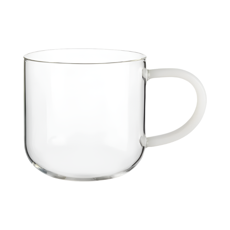 ASA Selection Glas Henkelbecher White ohne Inhalt auf weißem Hintergrund