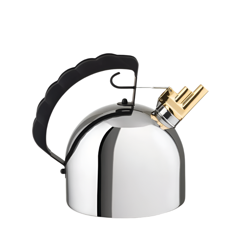 Alessi Wasserkessel mit Messingpfeife