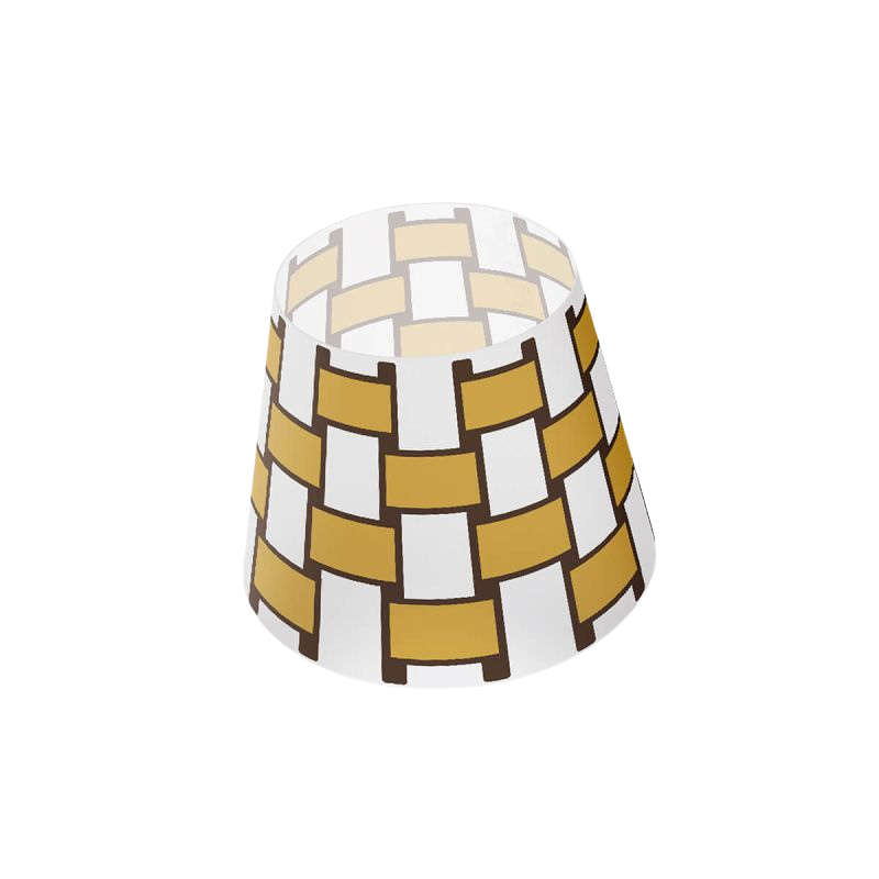 Austauschbarer Lampenschirm "Cooper Cappie" - Basket Weave Gold Honey