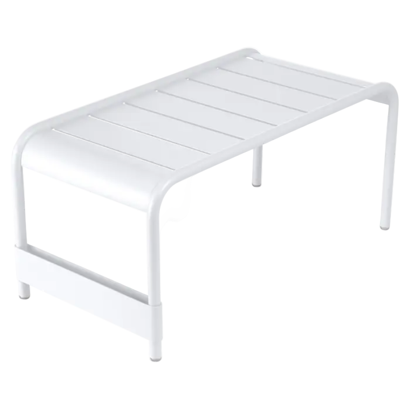 Großer niedriger Tisch Luxembourg Baumwollweiß