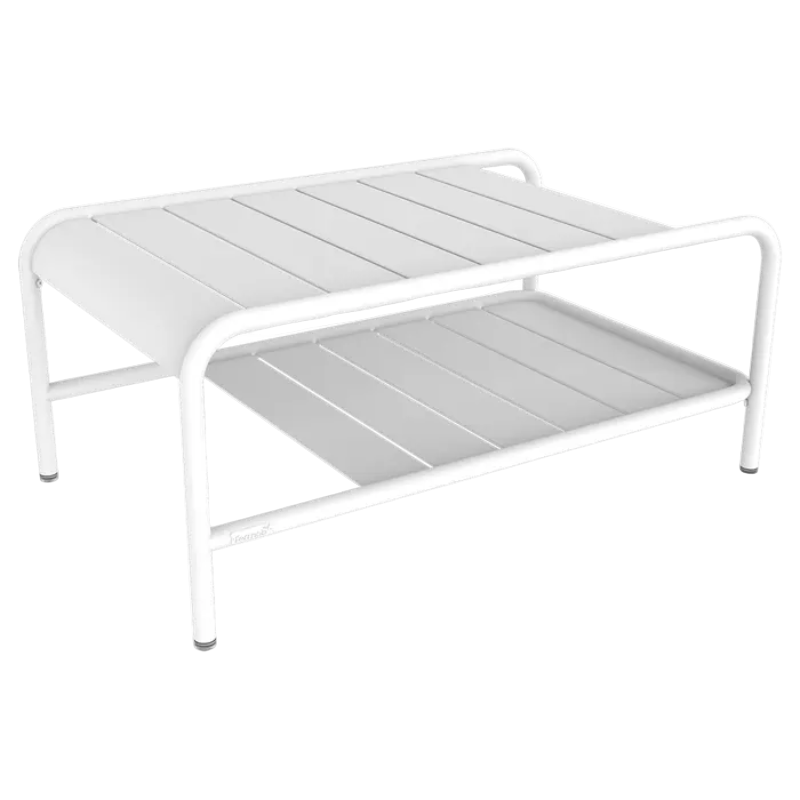 Luxembourg niedriger Tisch 90x55 Baumwollweiß