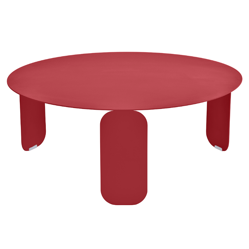 Fermob Bebop niedriger Tisch mit 80cm Durchmesser Chili