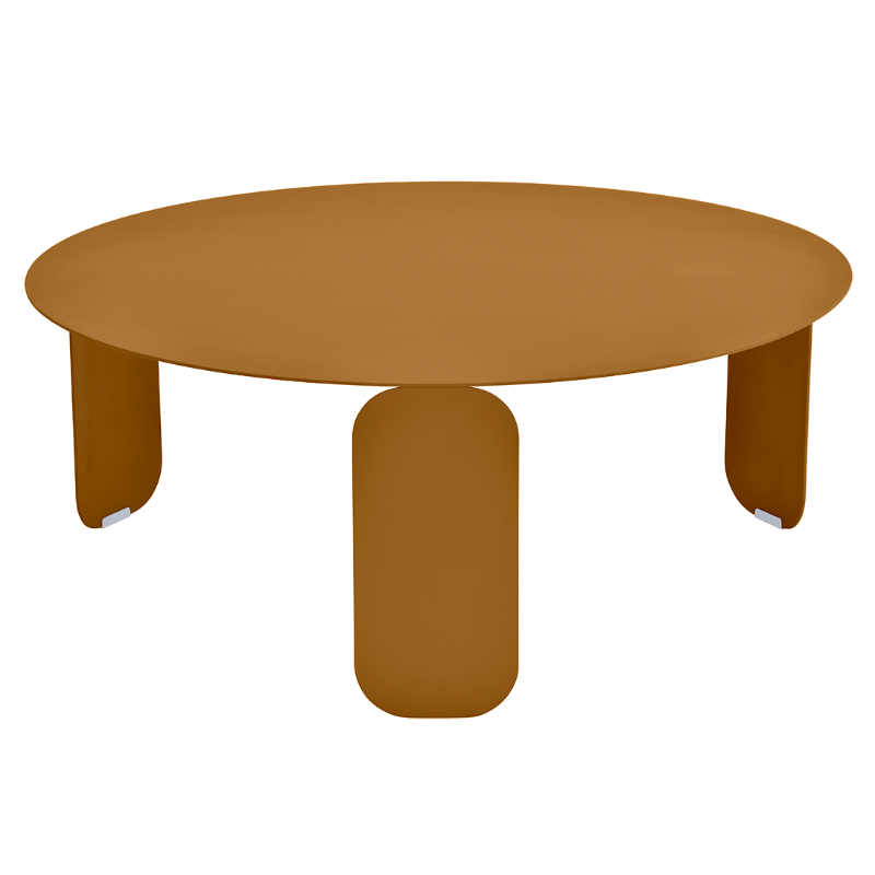 Fermob Bebop niedriger Tisch mit 80cm Durchmesser Lebkuchen