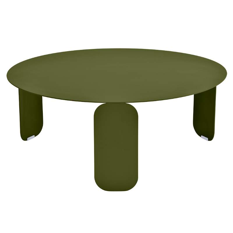 Fermob Bebop niedriger Tisch mit 80cm Durchmesser Pesto