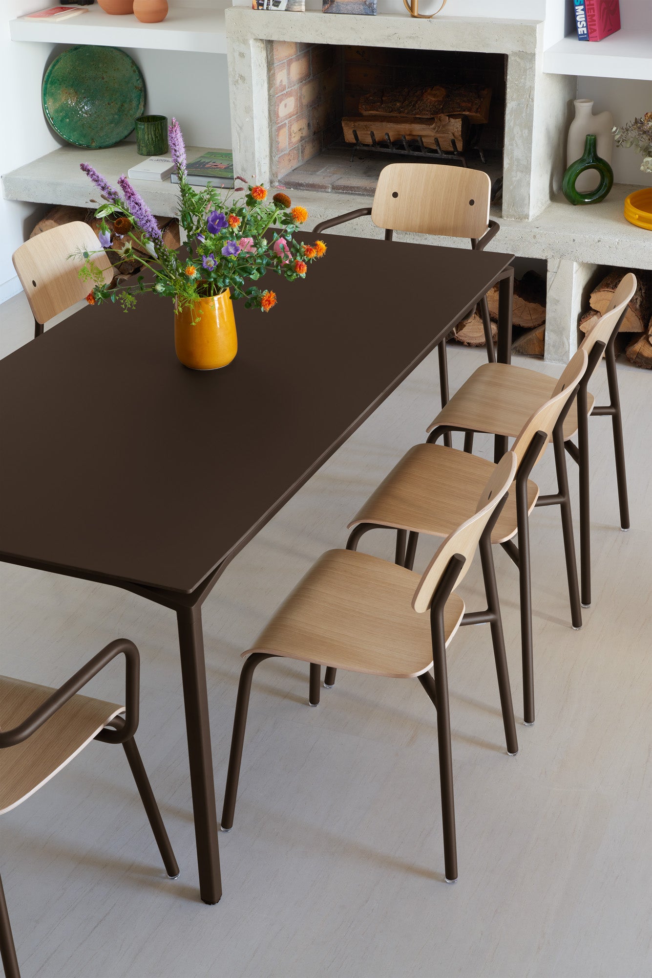 Sessel "Studie" mit Eichenholz