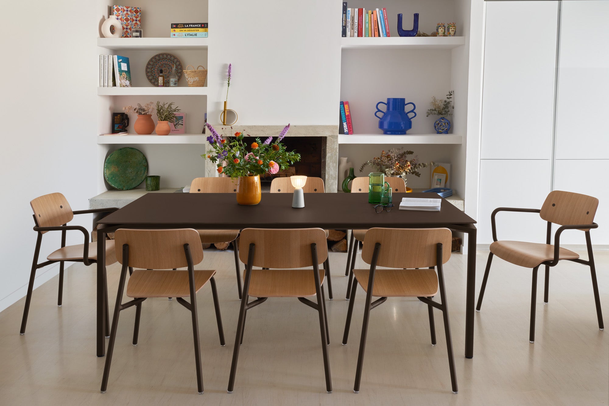 Sessel "Studie" mit Eichenholz
