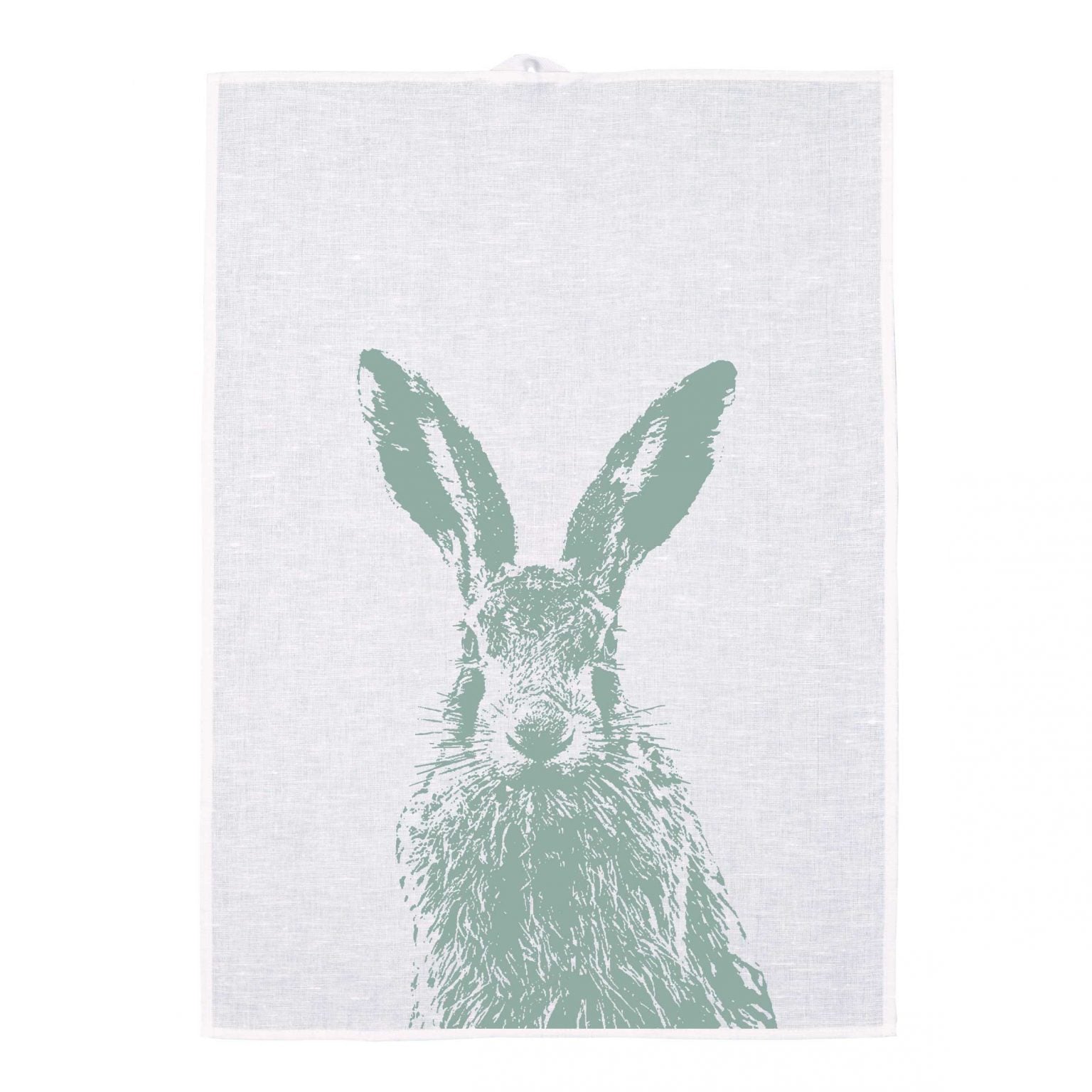 Geschirrtuch "Feldhase" - Minzgrün