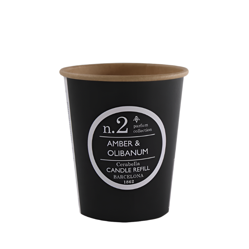 Cerabella Duftkerzen als Refill für die Duftkerze im Glas, Duft Nr 2 Amber & Olibanum