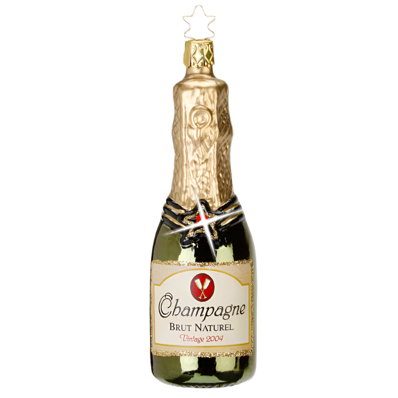 Champagner Weihnachtsanhänger
