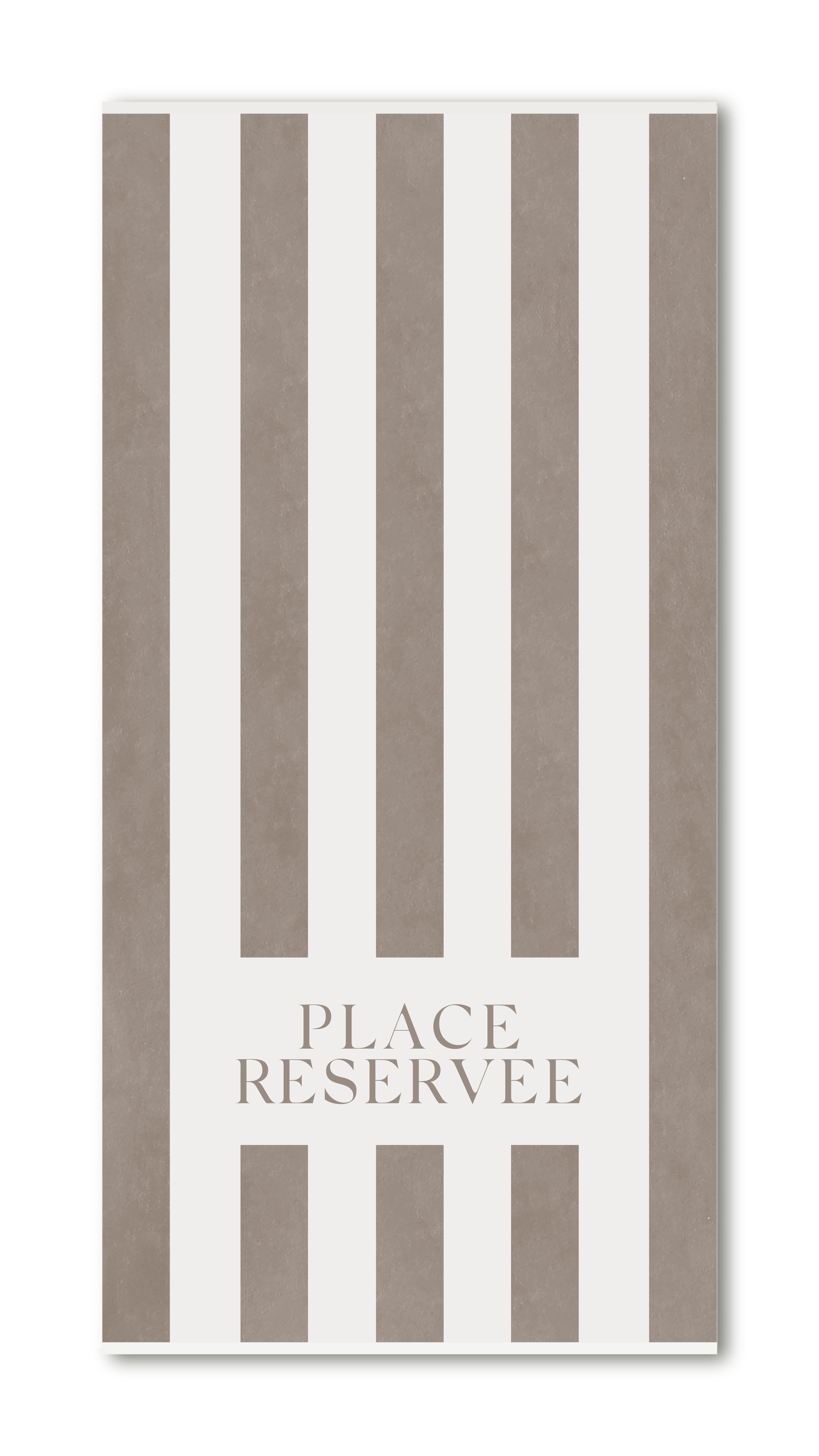 Strandhandtuch "PLACE RESERVEE" - 100x200cm