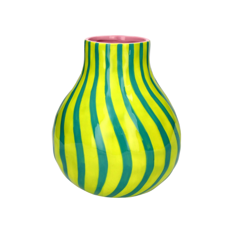 Deko Vase "Artisan" - Grün/Türkis