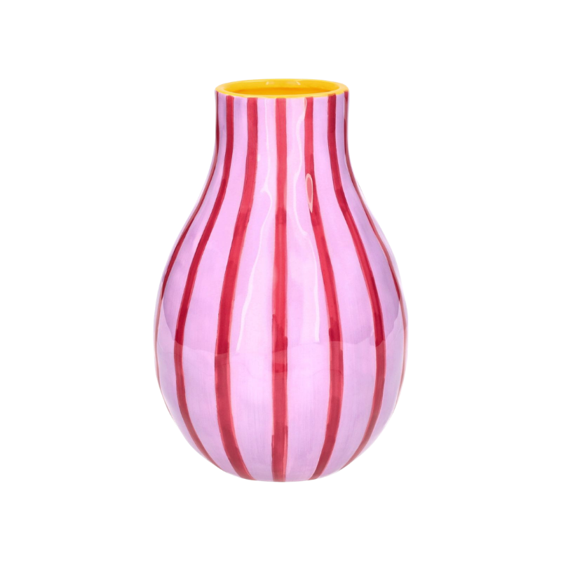 Deko Vase "Artisan" - Lila/Pink