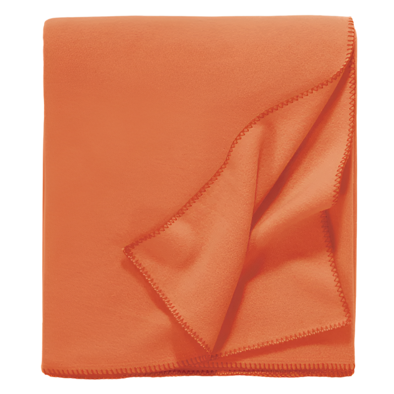 Fleece Decke "Tony" 160x200 cm - Orange
