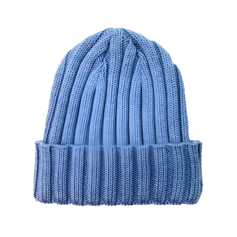 Woll-Mütze "Perfect Rib" - Hellblau