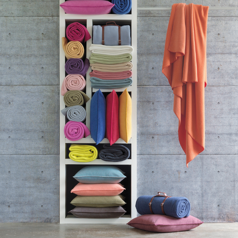 Fleece Decke "Tony" 160x200 cm - Merlot