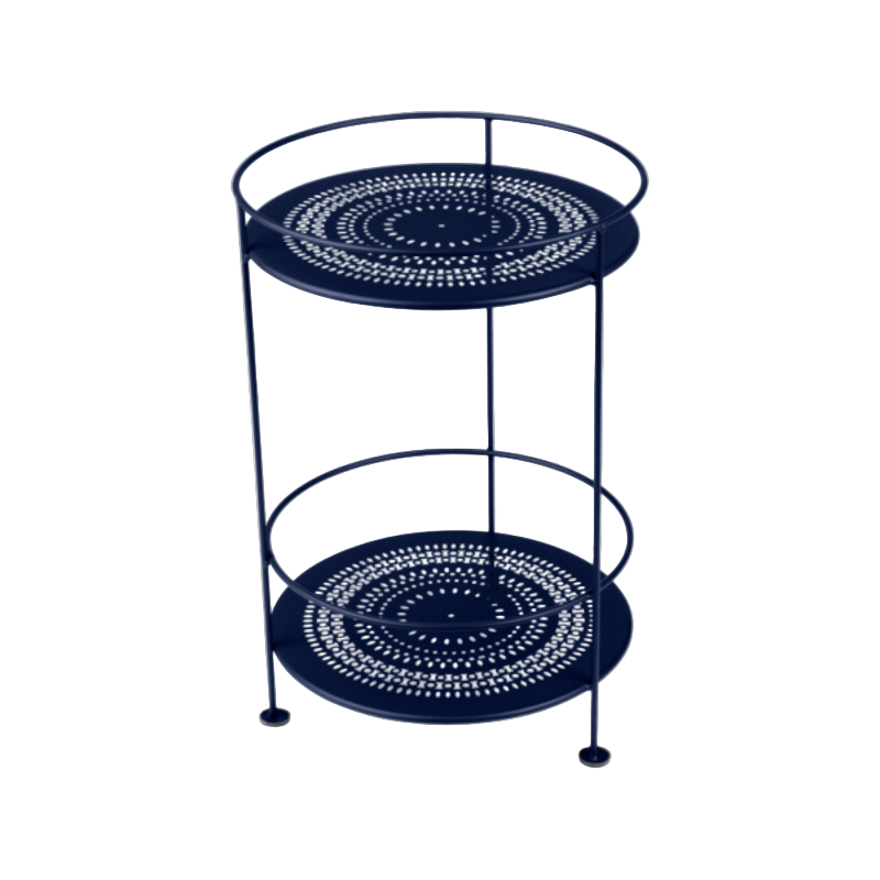 Cotto Wohnen FermobGuinguettePerforierterkleinerTisch Abyssblau