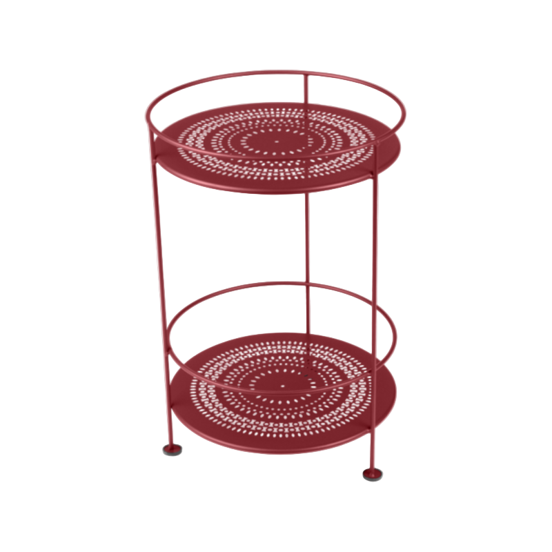 Cotto Wohnen FermobGuinguettePerforierterkleinerTisch Chili