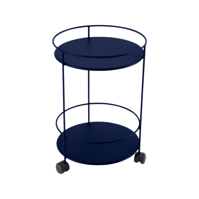 Cotto Wohnen FermobGuinguettekleinerTischmitzweiPlattenundRollen Abyssblau