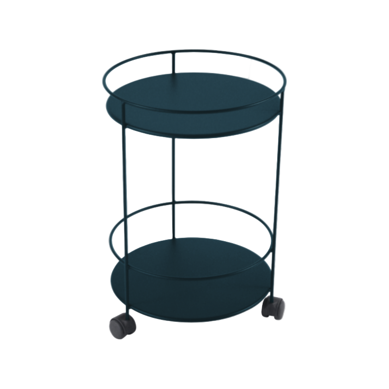 Cotto Wohnen FermobGuinguettekleinerTischmitzweiPlattenundRollen Acapulcoblau