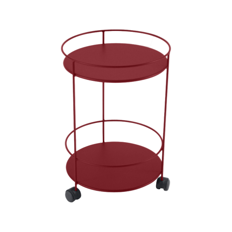 Cotto Wohnen FermobGuinguettekleinerTischmitzweiPlattenundRollen Chili