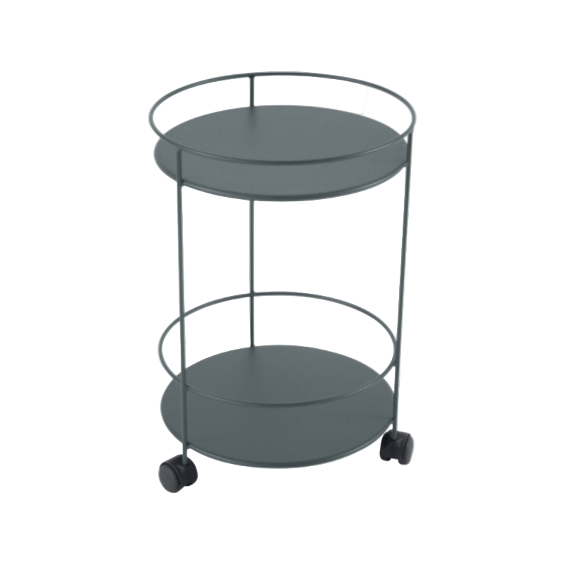 Cotto Wohnen FermobGuinguettekleinerTischmitzweiPlattenundRollen Gewittergrau