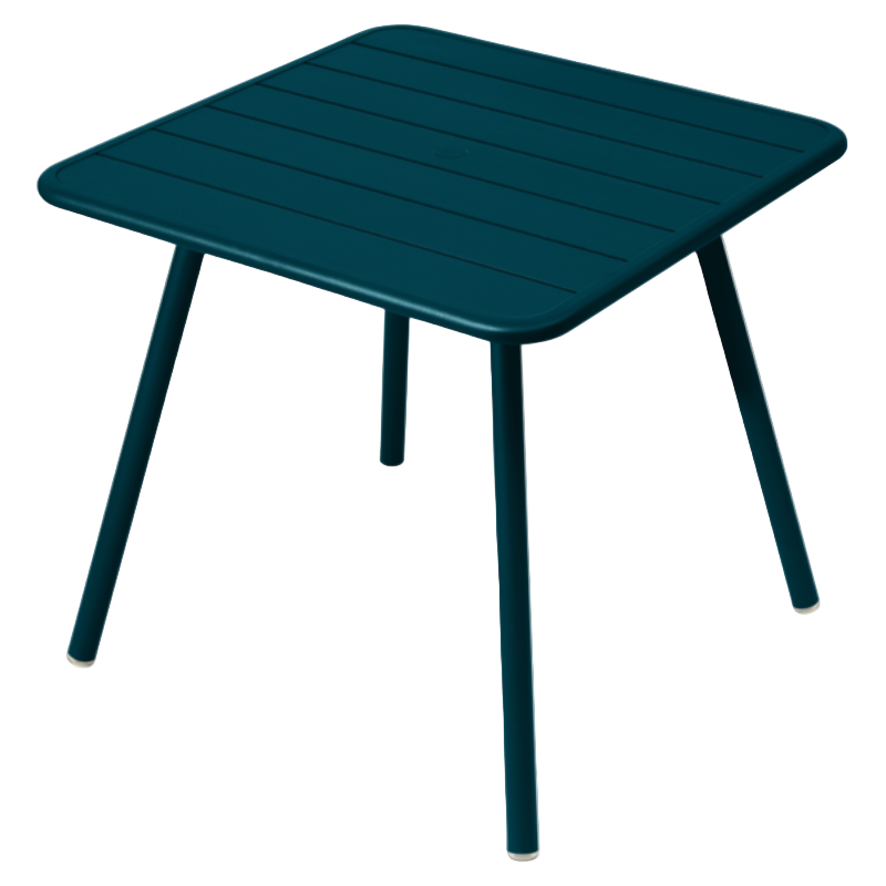 Acapulcoblau Fermob Luxembourg Tisch mit 4 Füßen