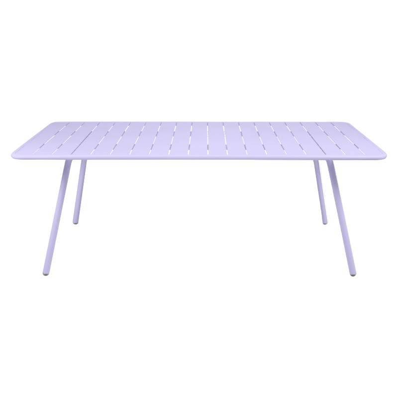 Fermob Luxembourg großer Gartentisch in Marshmallow Farbe – eleganter Esstisch aus Aluminium für bis zu 8 Personen, wetterfest und ideal für moderne Outdoor-Bereiche