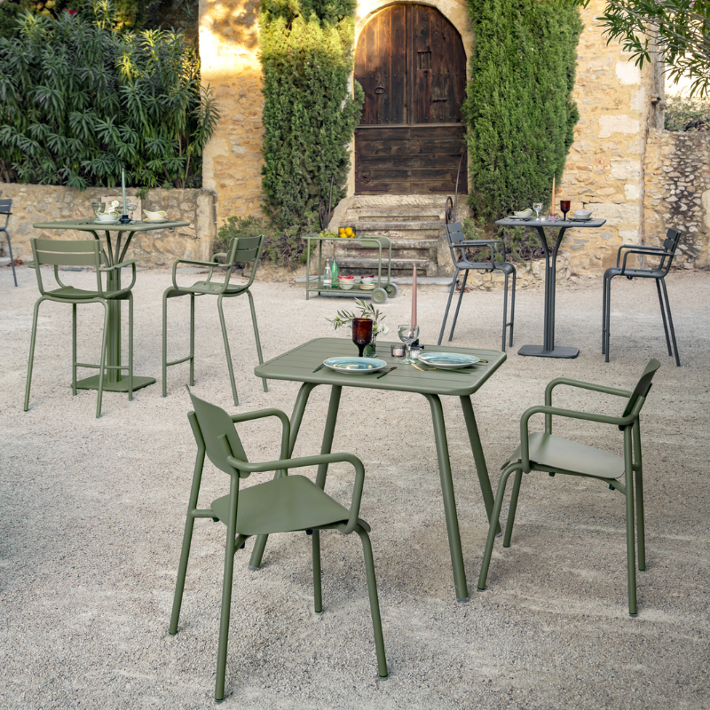 Metalltisch "Luxembourg" 80x80cm