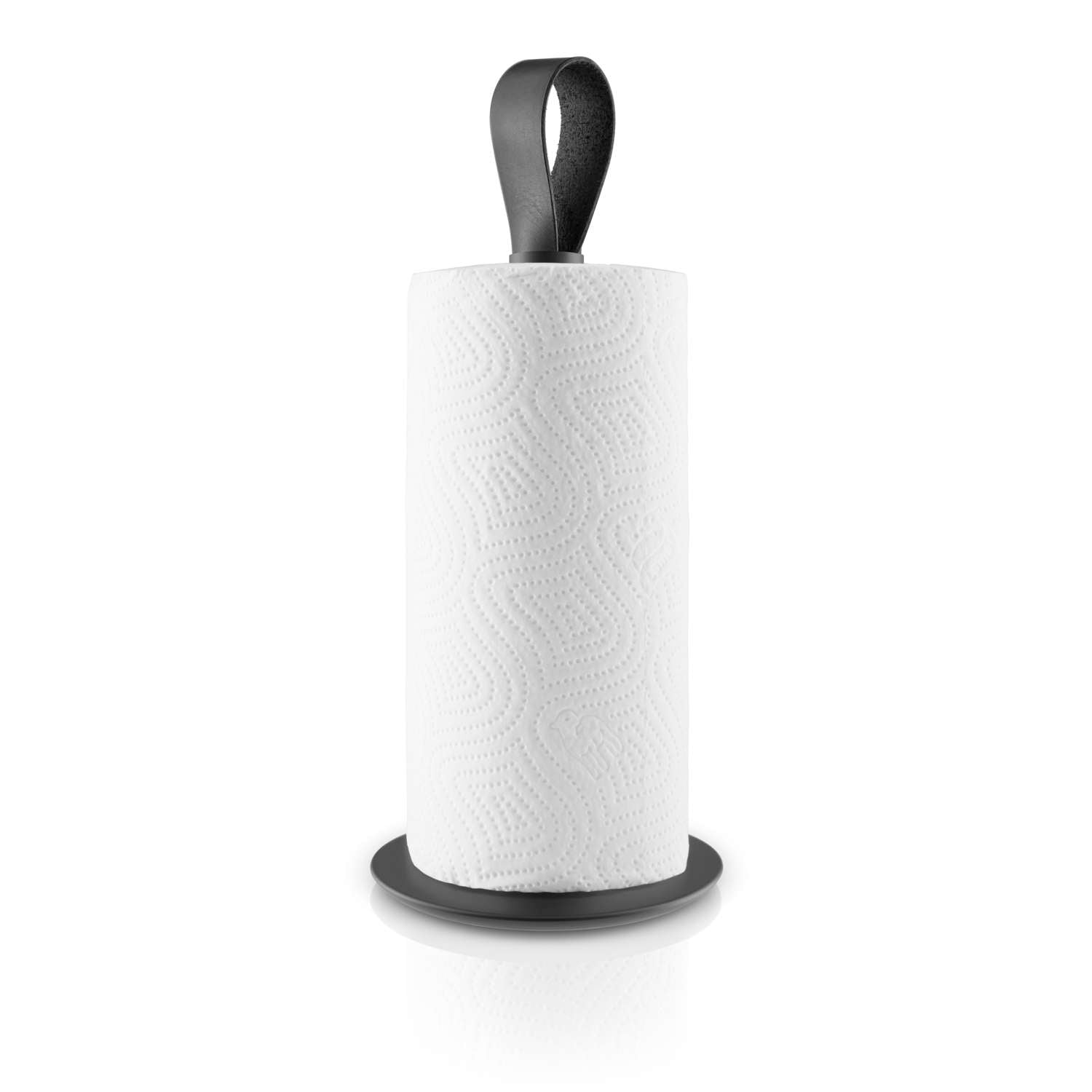 eva trio Küchenrollenhalter mit eingelegter Rolle, Seitenansicht