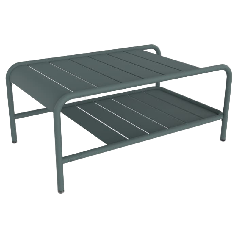 Luxembourg niedriger Tisch 90x55 Gewittergrau