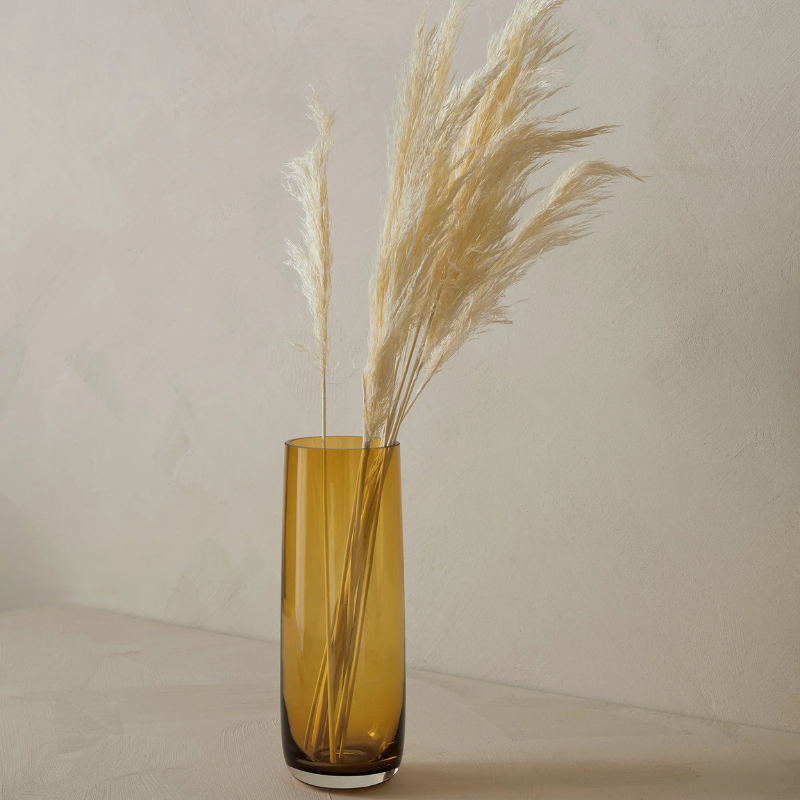 Glas Vase "Ajana" - Amber