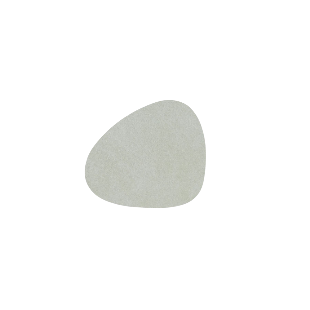 Glasuntersetzer "Curve" aus recyceltem Leder