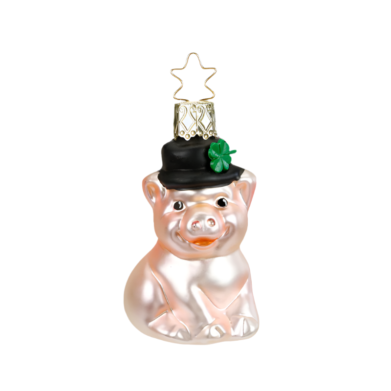 Glücksferkel Weihnachtsanhänger