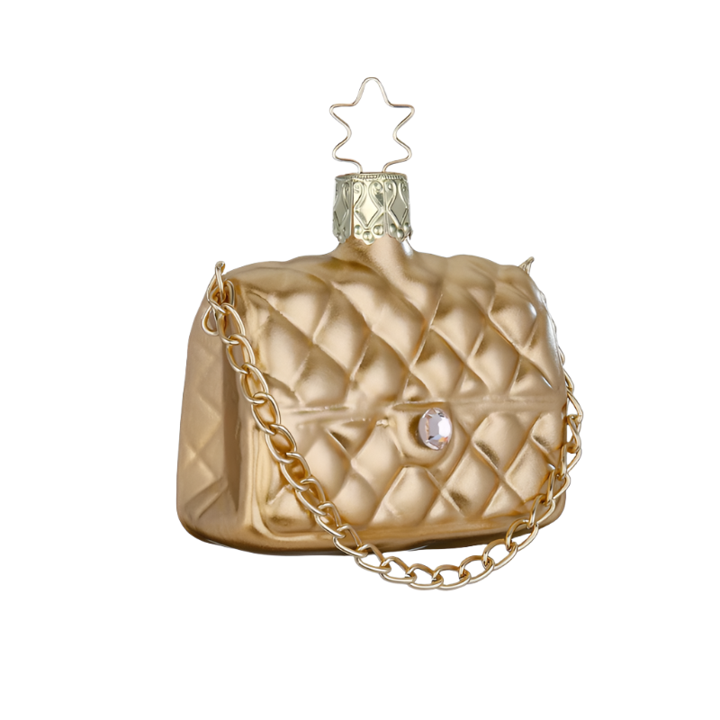 Goldene Clutch Weihnachtsanhänger