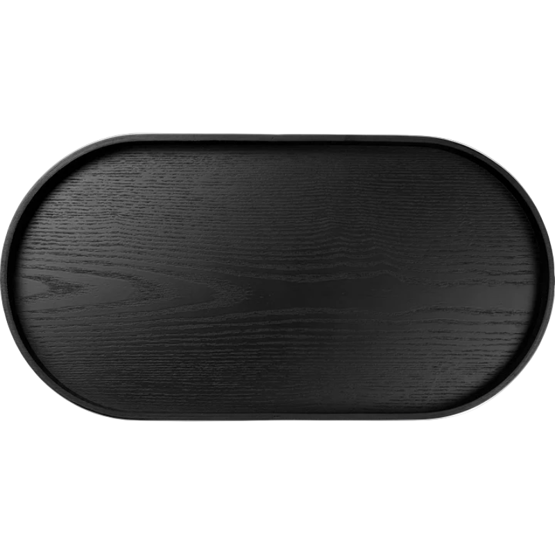 Holztablett oval in der Farbe schwarz von ASA Selection