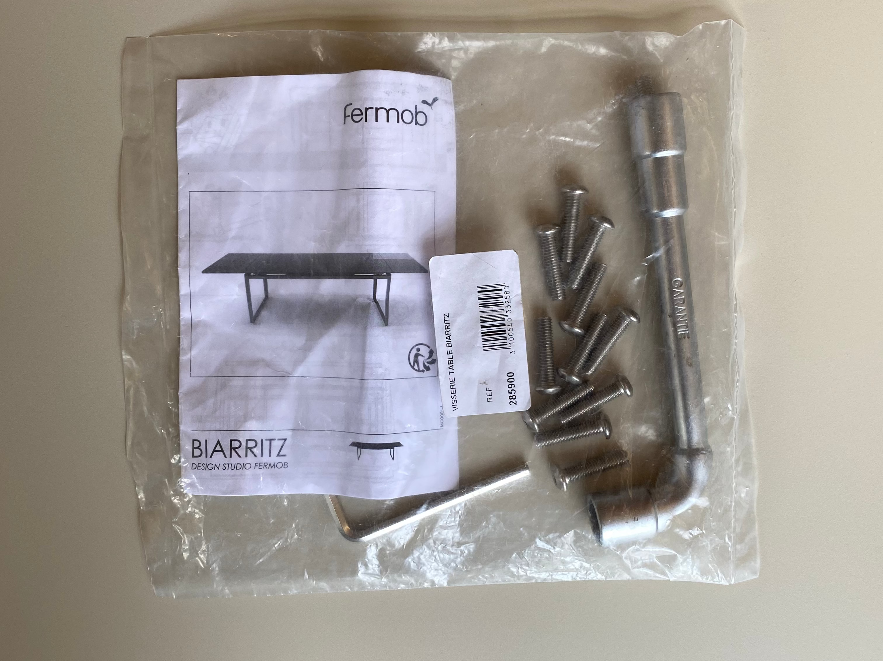 Fermob Ersatzteil | Biarritz Tisch | Beutel mit Schrauben