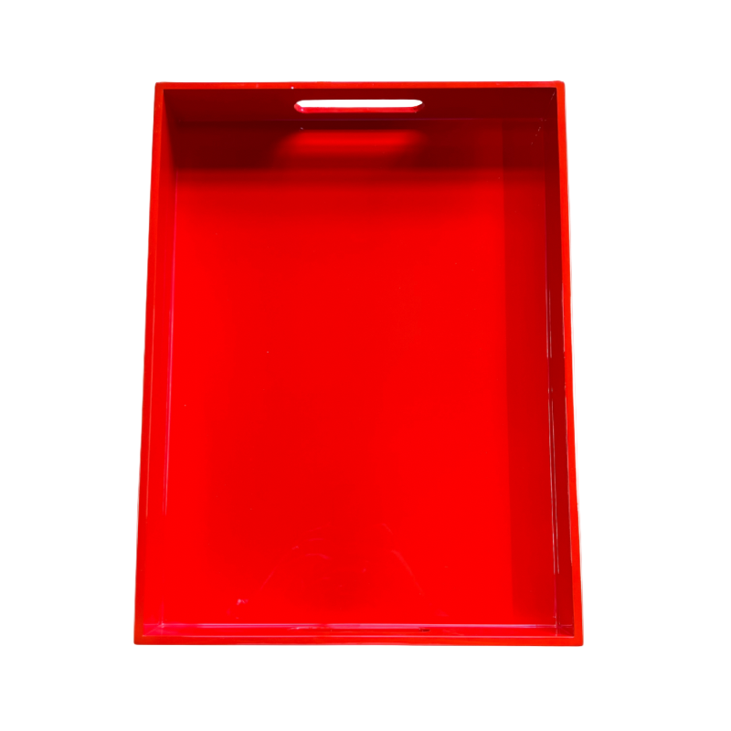 Lacquer-Tablett 40x30cm - Orange