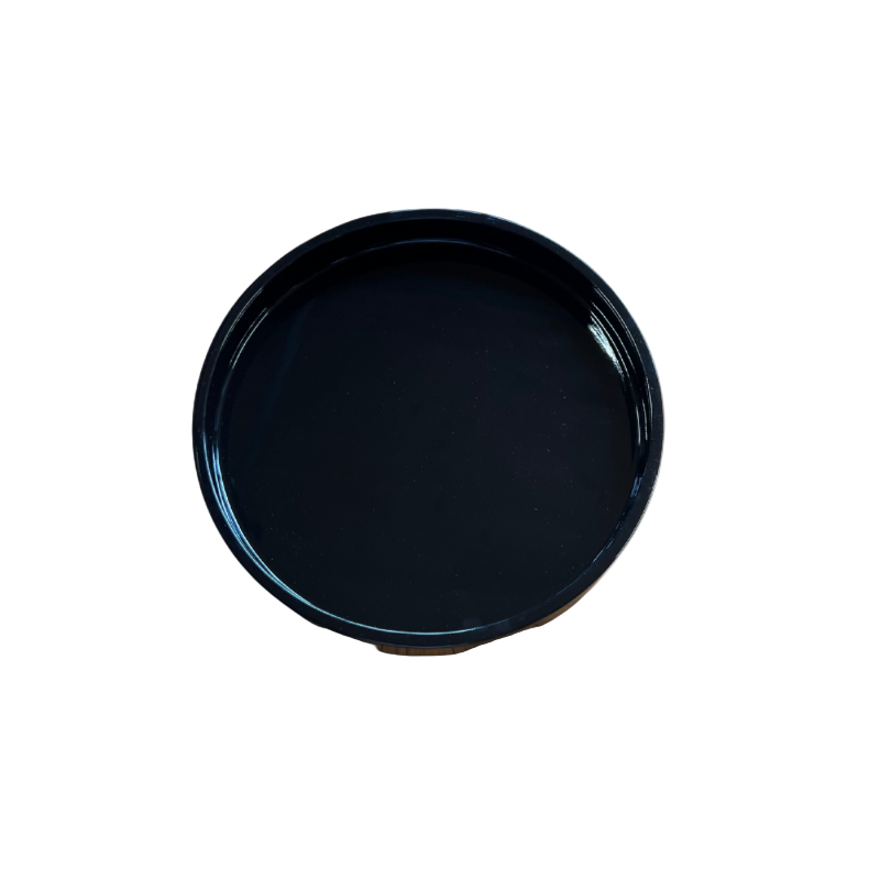 Lacquer-Tablett Ø 20 cm - Schwarz