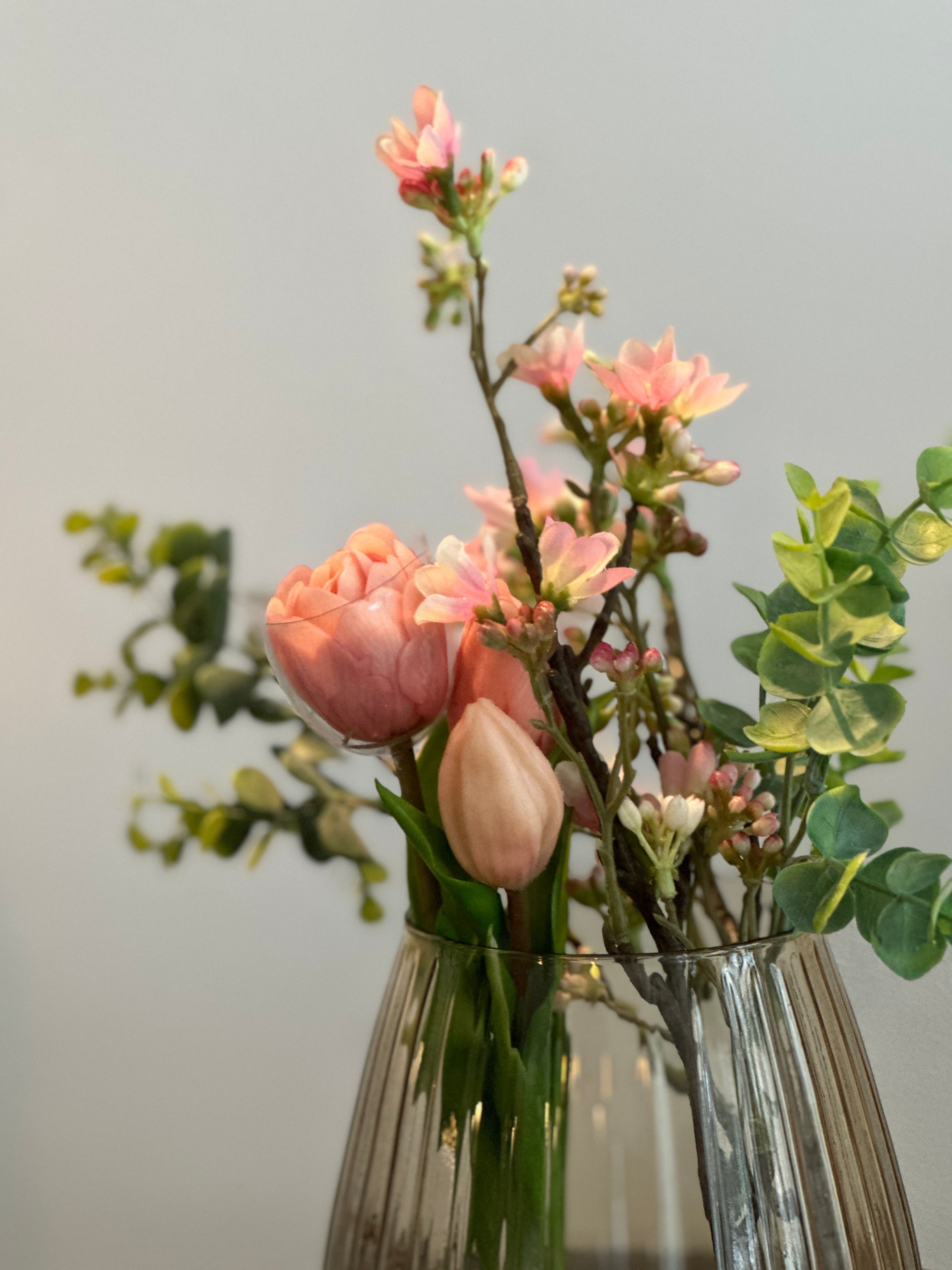Kunstblumen Tulpenbund "EverGreen" aus 4 Stück
