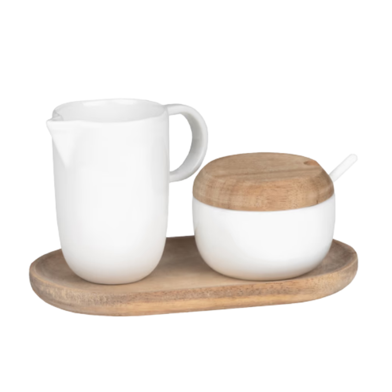 Kännchen & kleine Dose "Milch & Zucker"