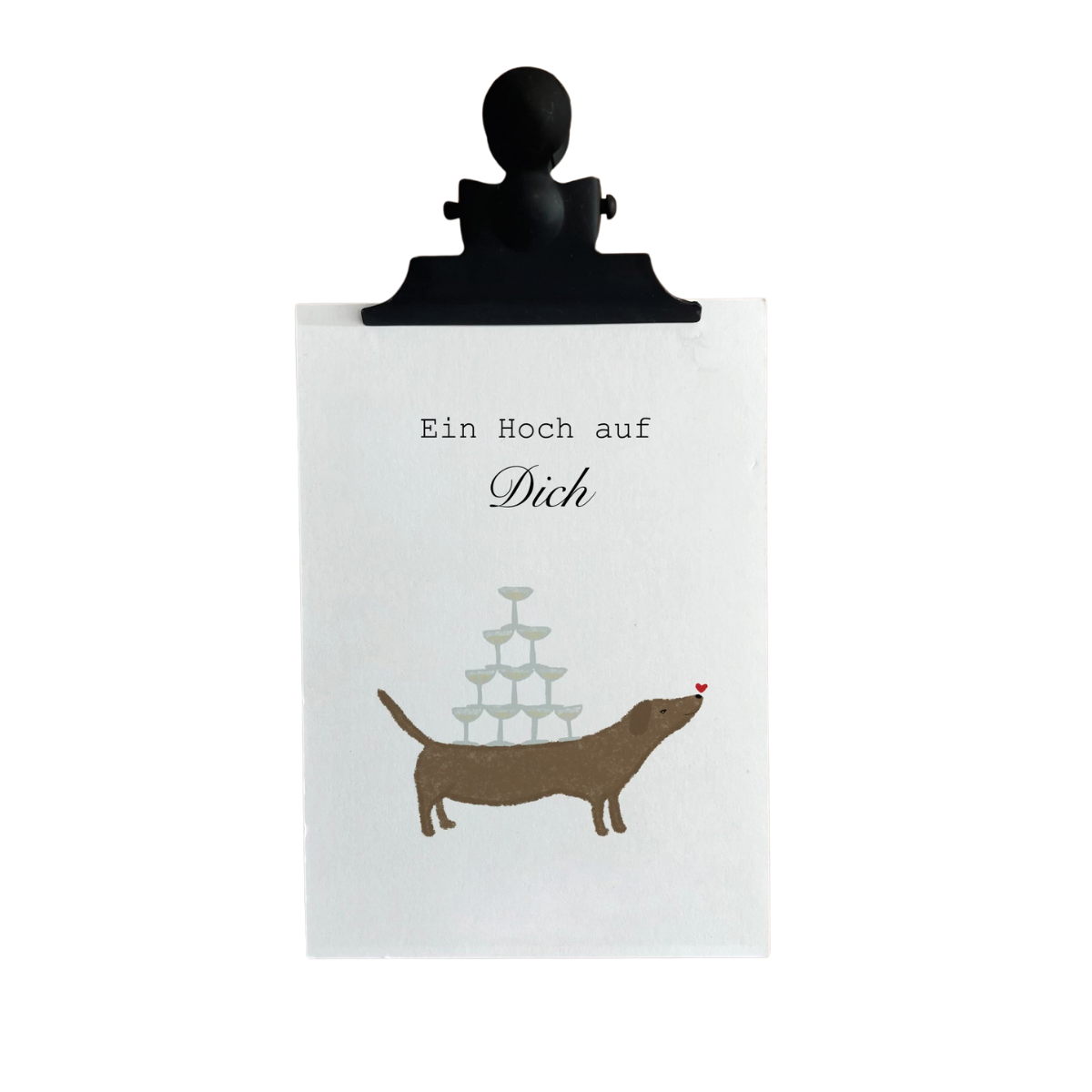 Karte „Ein Hoch auf Dich“ – Zum Anstoßen auf besondere Momente