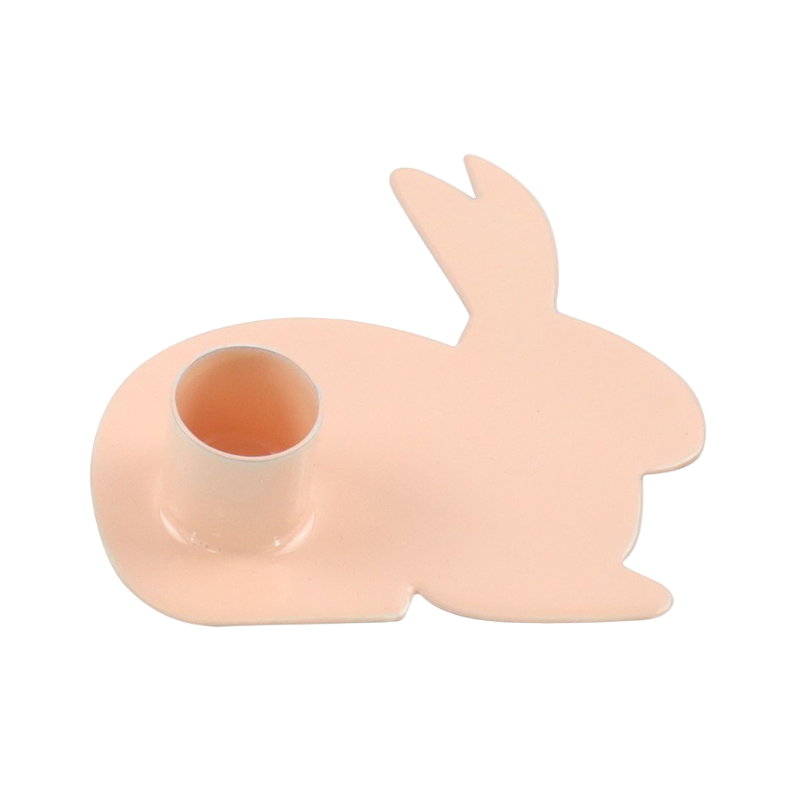 Kerzenhalter Hase aprikot