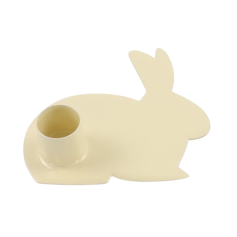 Kerzenhalter Hase vanille