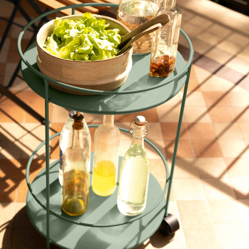 Kleiner Tisch "Guinguette" mit Rollen