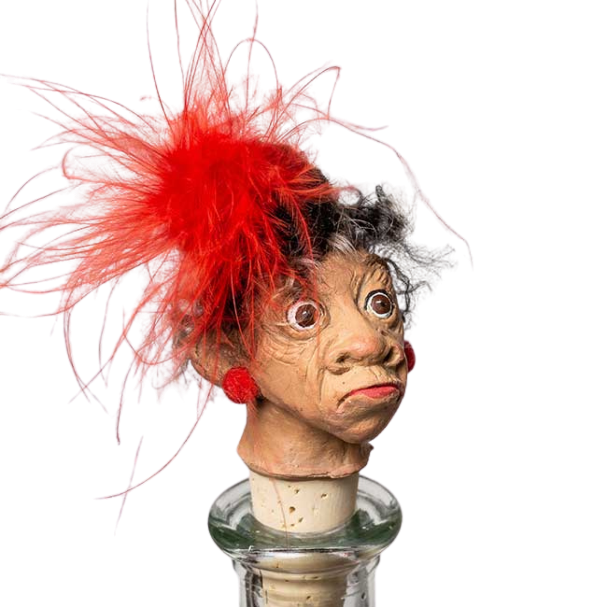 Korkenkopf "Miss Monkey" - Flaschenverschluss